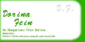 dorina fein business card